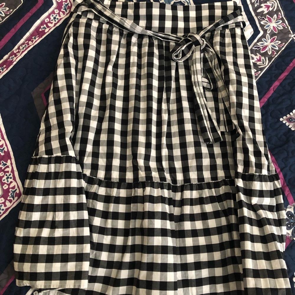 Jcrew gingham skirt